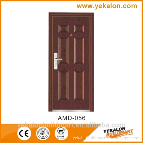 Yekalon AMD-056 melamine finish Armored fashion design security door steel door
